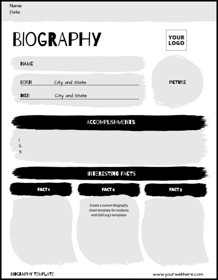 Biography Template Sample