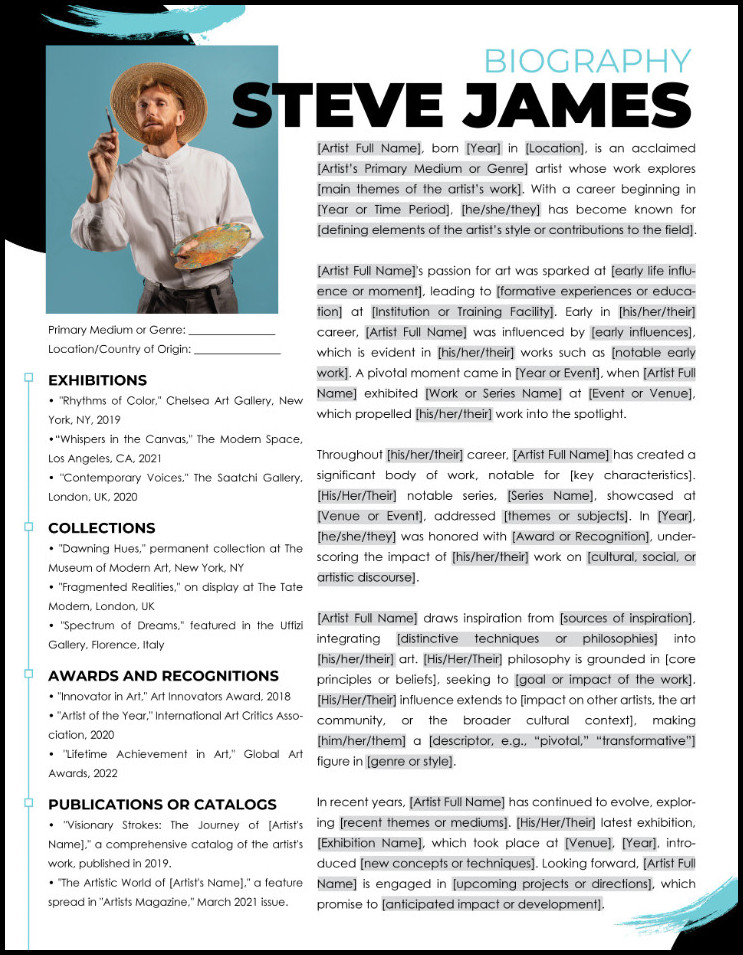 Biography Template