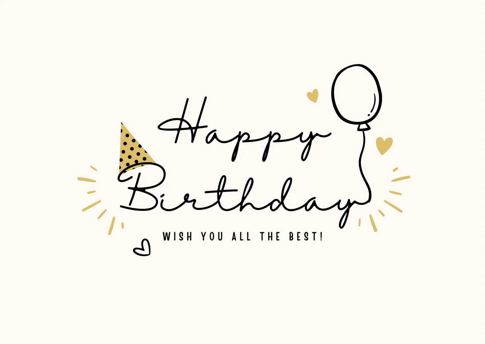 Birthday Card Template Sample