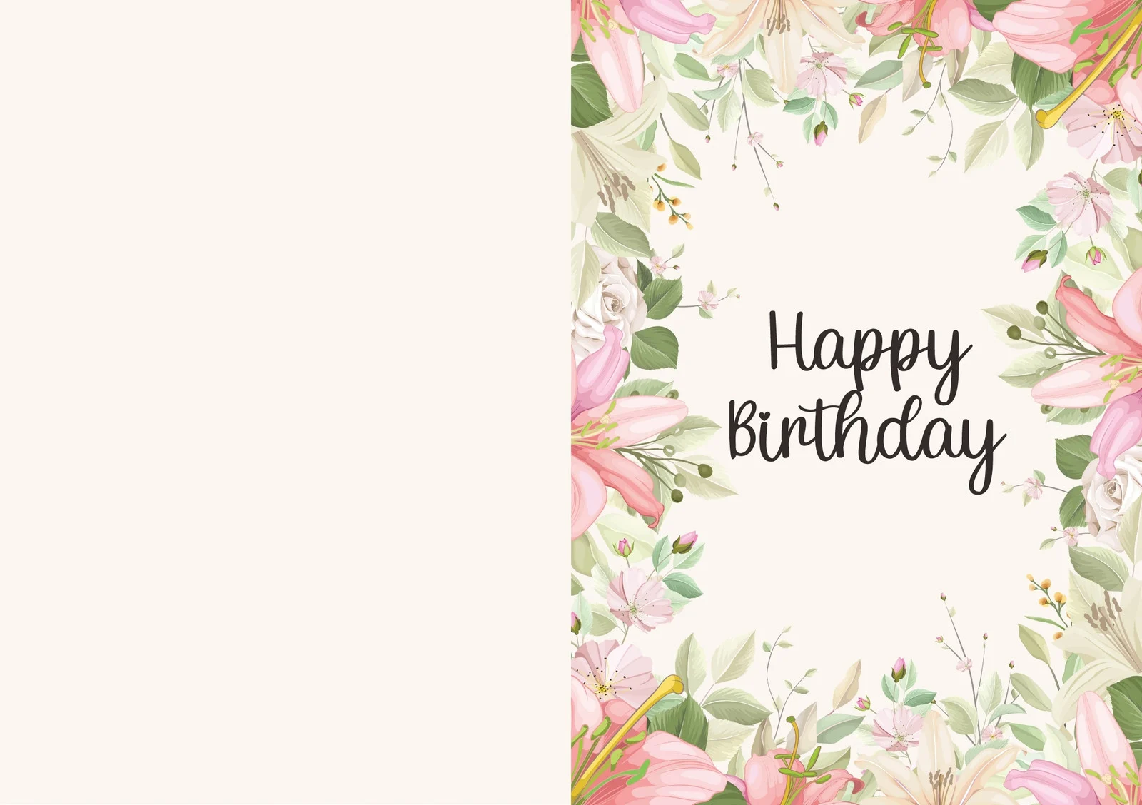 Birthday Greeting Card Template