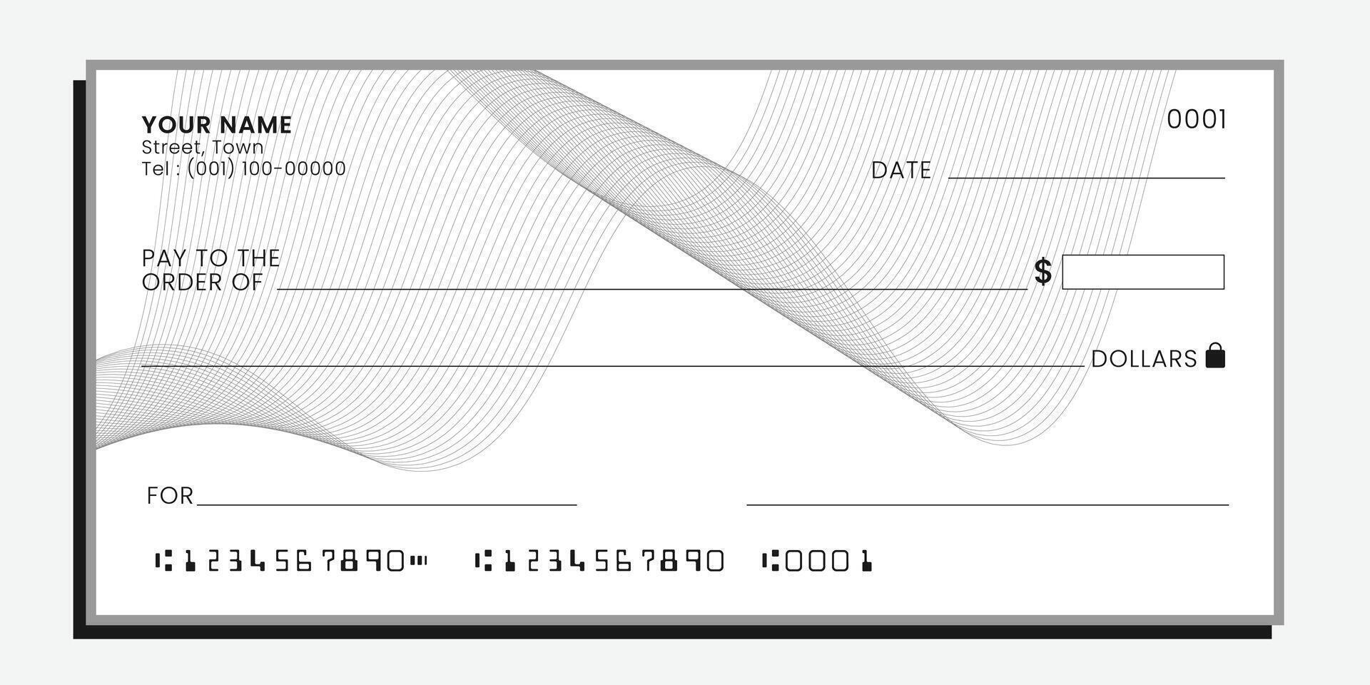 Blank Check Template Sample