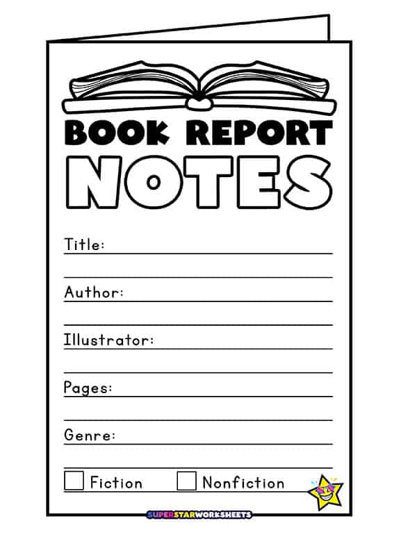 Book Report Template Sample