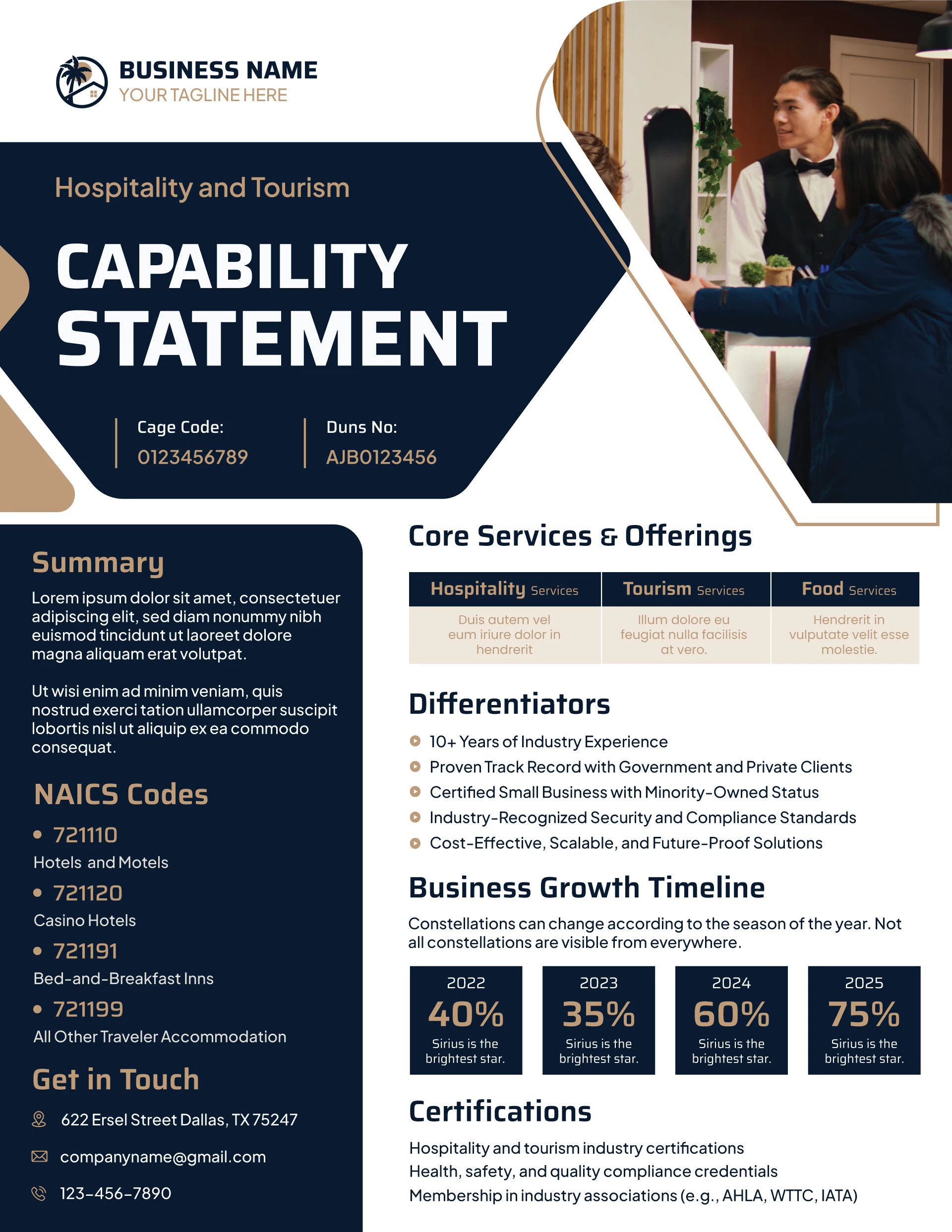 Capability Statement Template Capability Statement Template