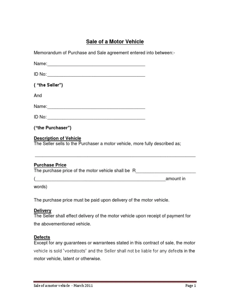 Car Buying Agreement Template Example Car Buying Agreement Template Example