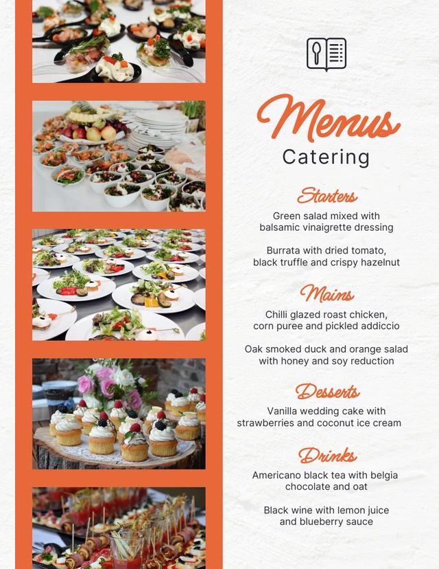 Catering Menu Template Example Catering Menu Template Example