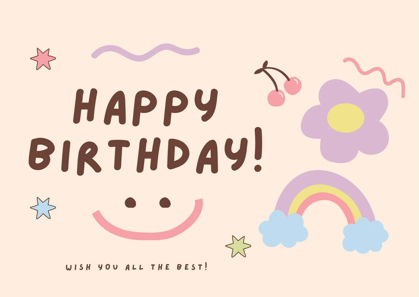 Example of Birthday Card Template