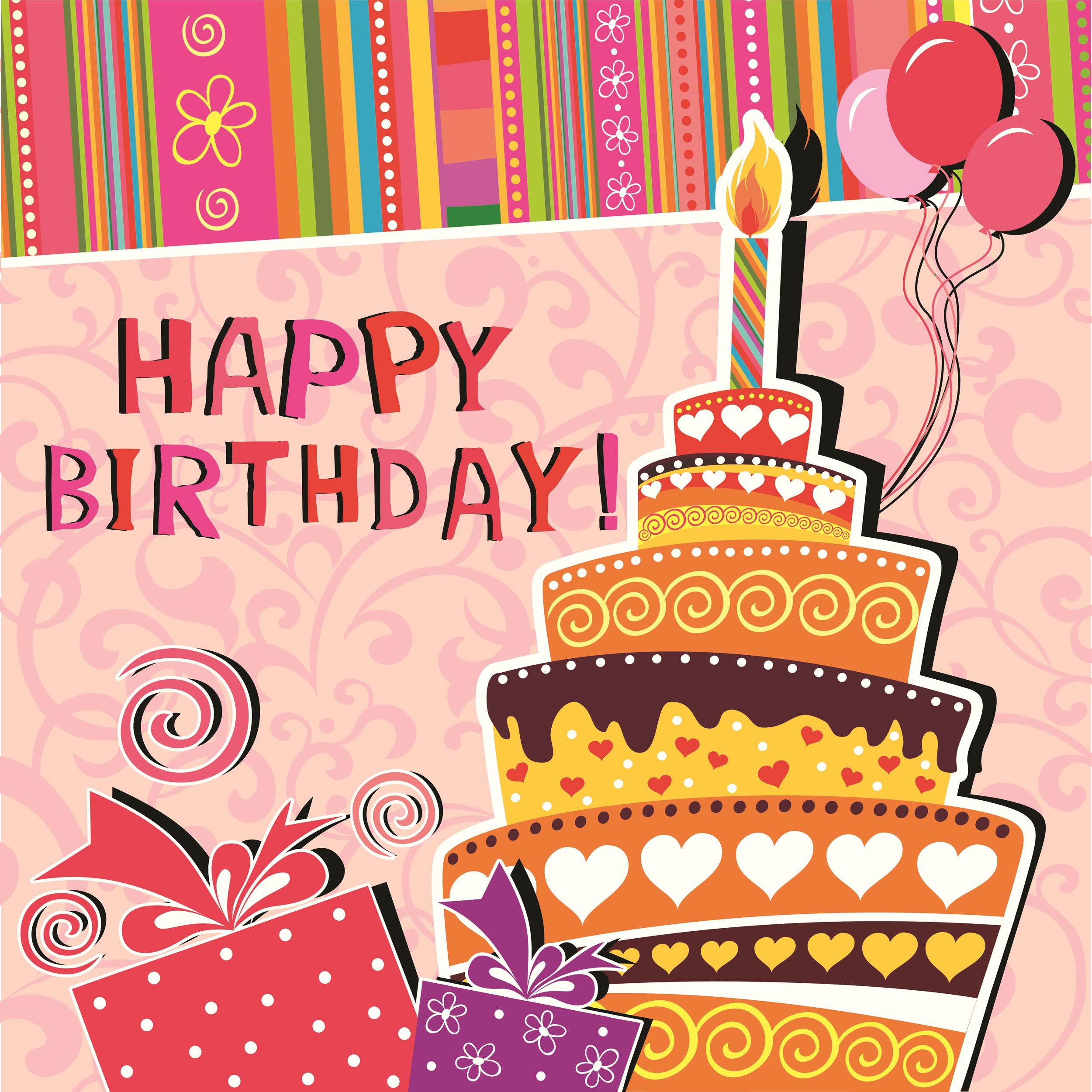 Example of Birthday Greeting Card Template