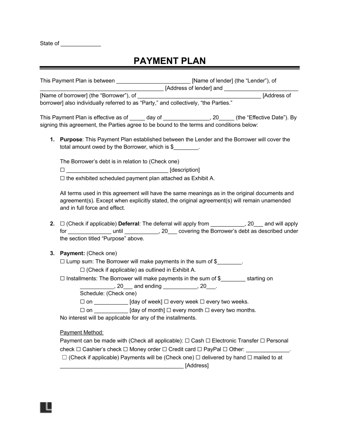 Legally Binding Contract Template (Word)