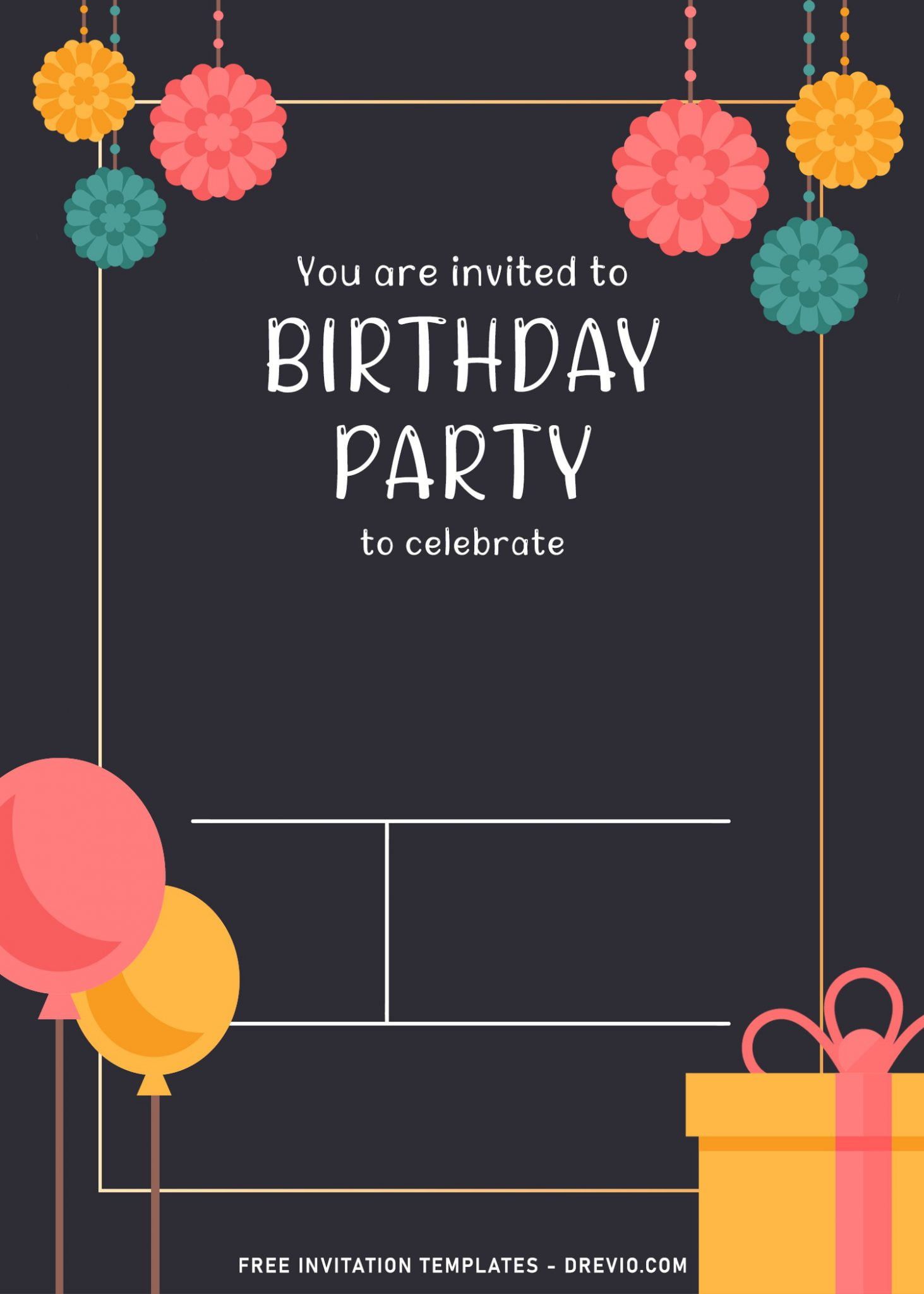 Sample of Birthday Party Invitation Template Sample of Birthday Party Invitation Template