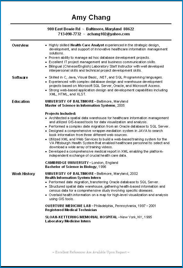 Sample of Entry Level Resume Template Sample of Entry Level Resume Template
