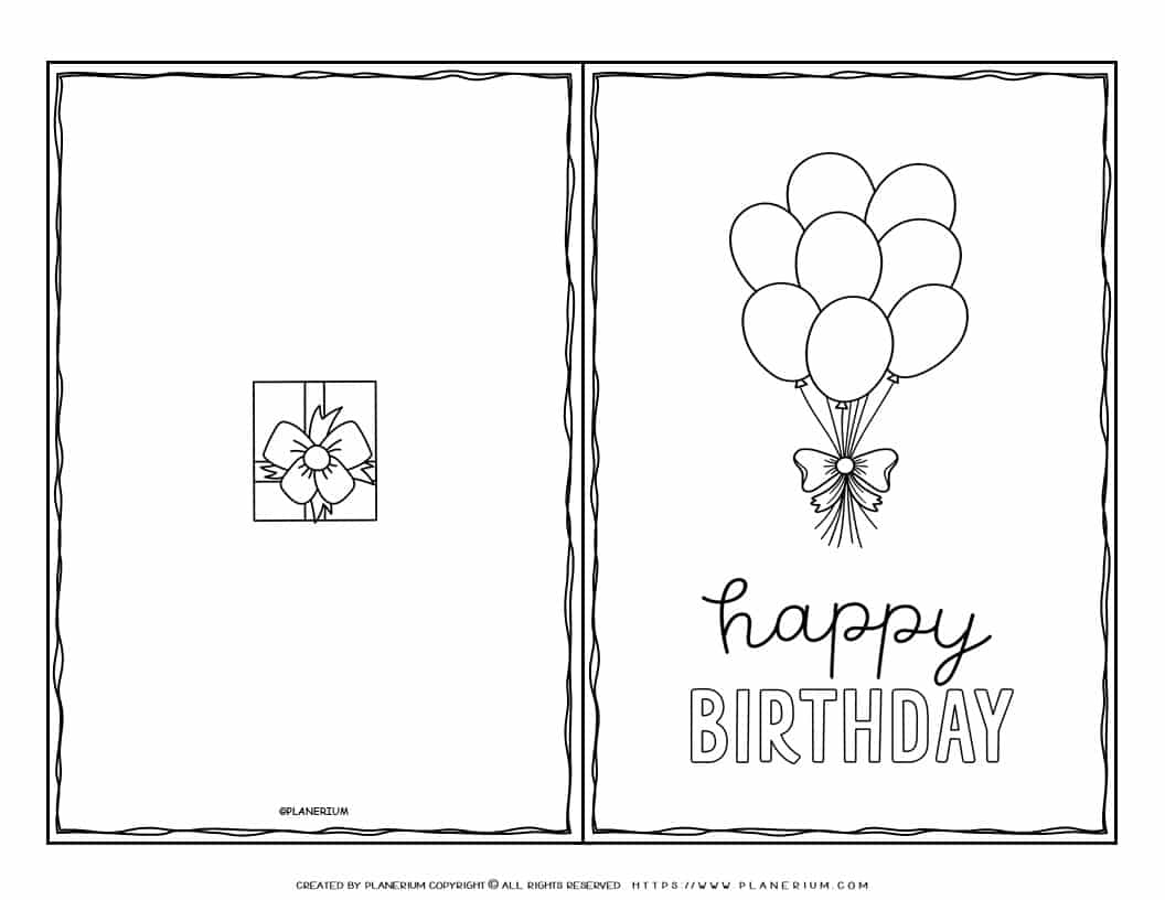 Simple Birthday Card Template