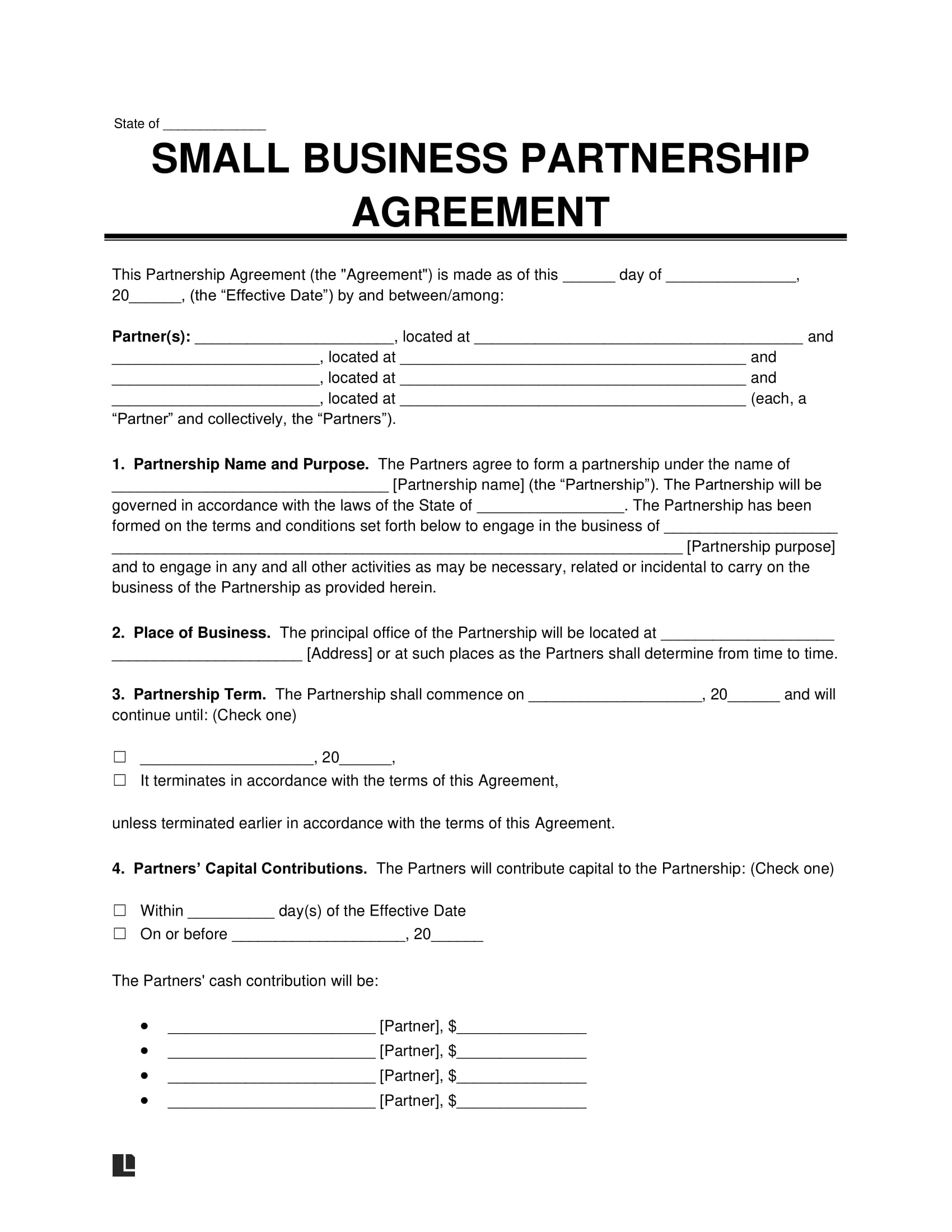 Simple Business Agreement Template