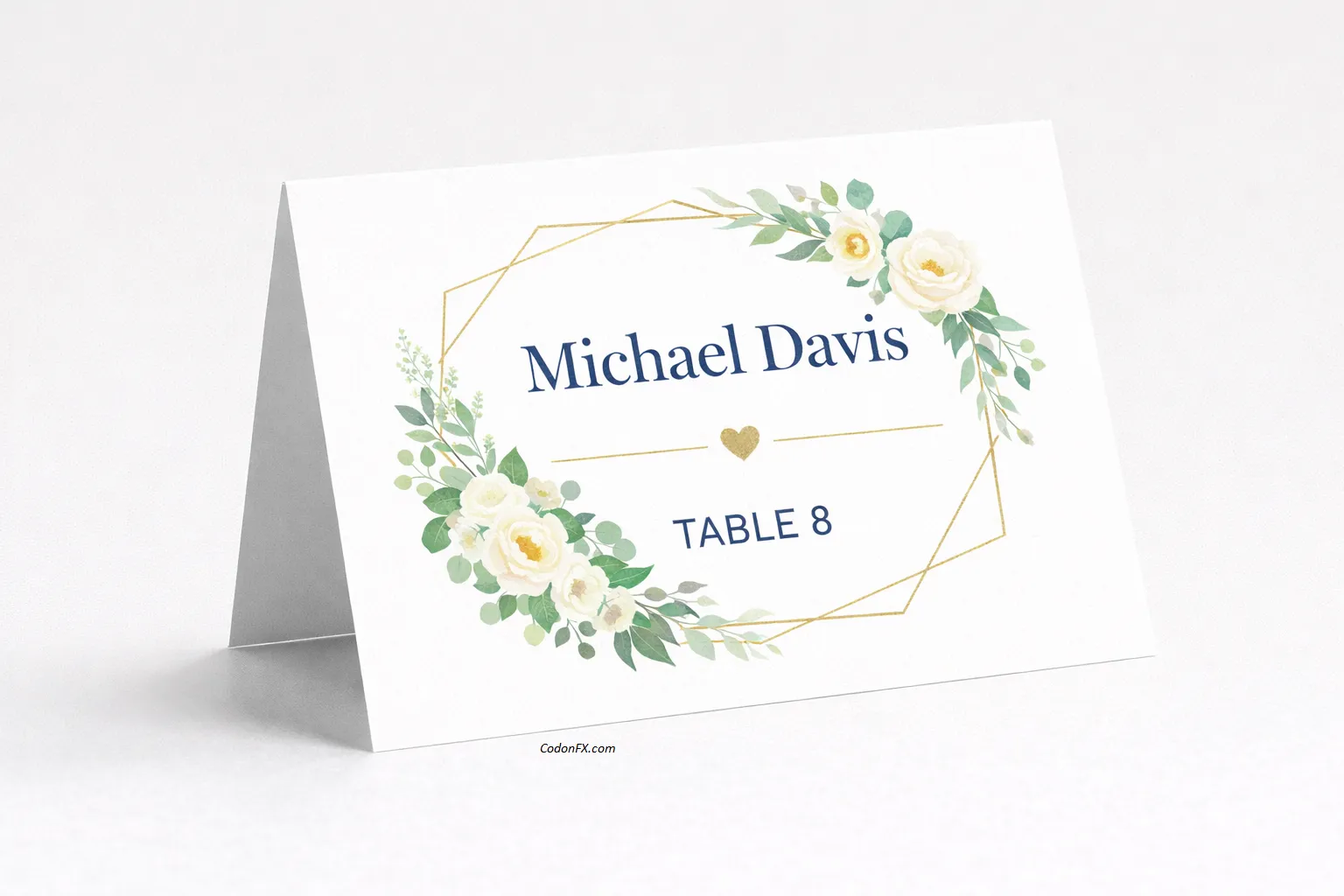 Table Card Template