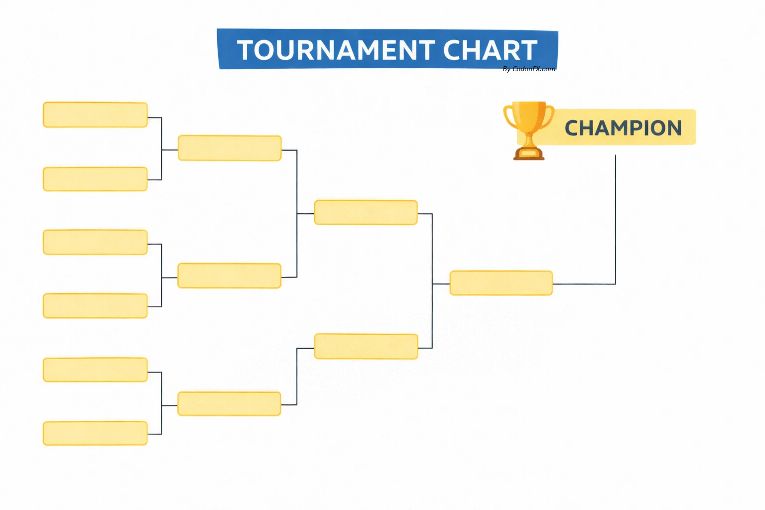 Simple Tournament Chart Template