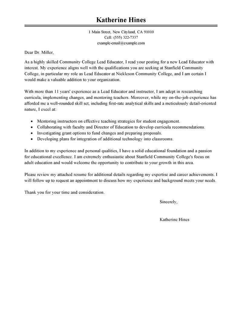 art teacher letter of interest template sample