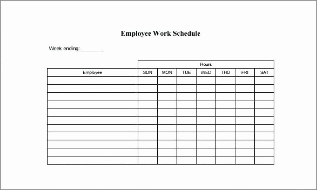 availability schedule template example