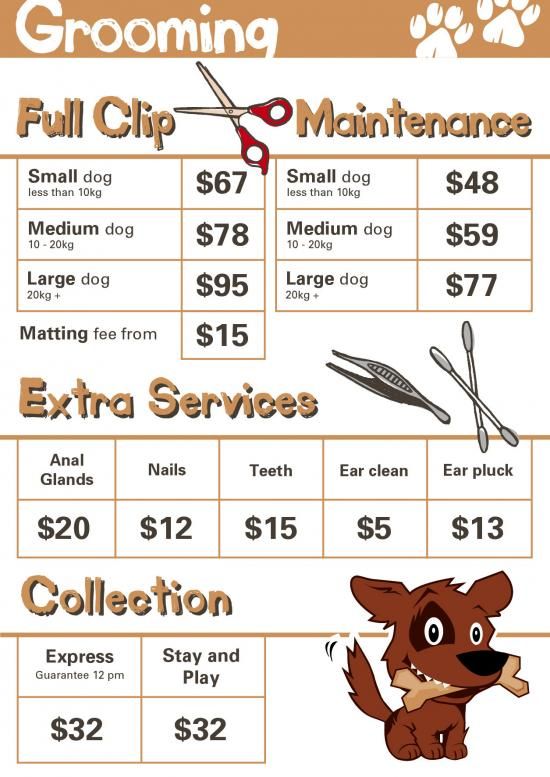 Elevate your dog grooming business with our professional Dog Grooming Price List Template. Simplify your pricing structure, showcase services, and enhance customer communication. Click now to download this user-friendly template and ensure your dog grooming services stand out with clarity and professionalism in a competitive market.