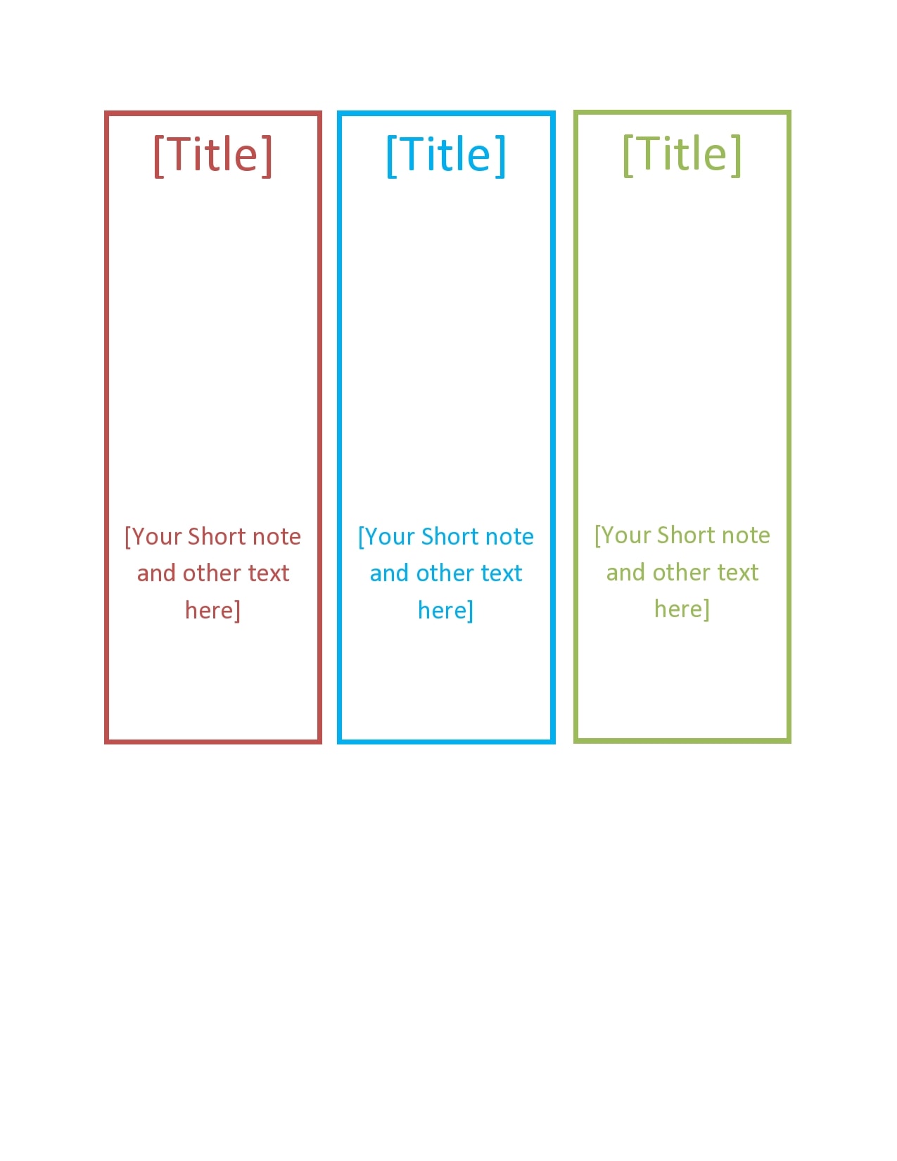 bookmark template printable