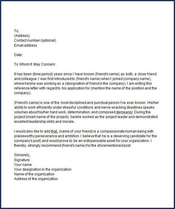 college recommendation letter template example college recommendation letter template example