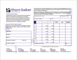 Free Printable Construction Timesheet Template