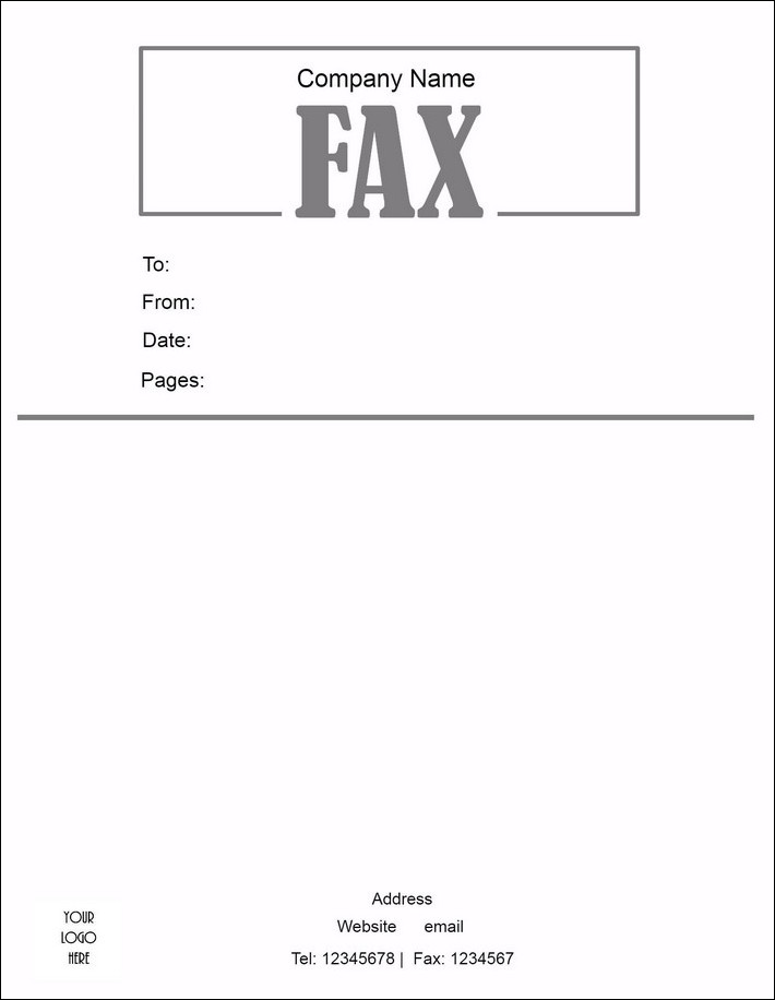 cover letter template for fax example
