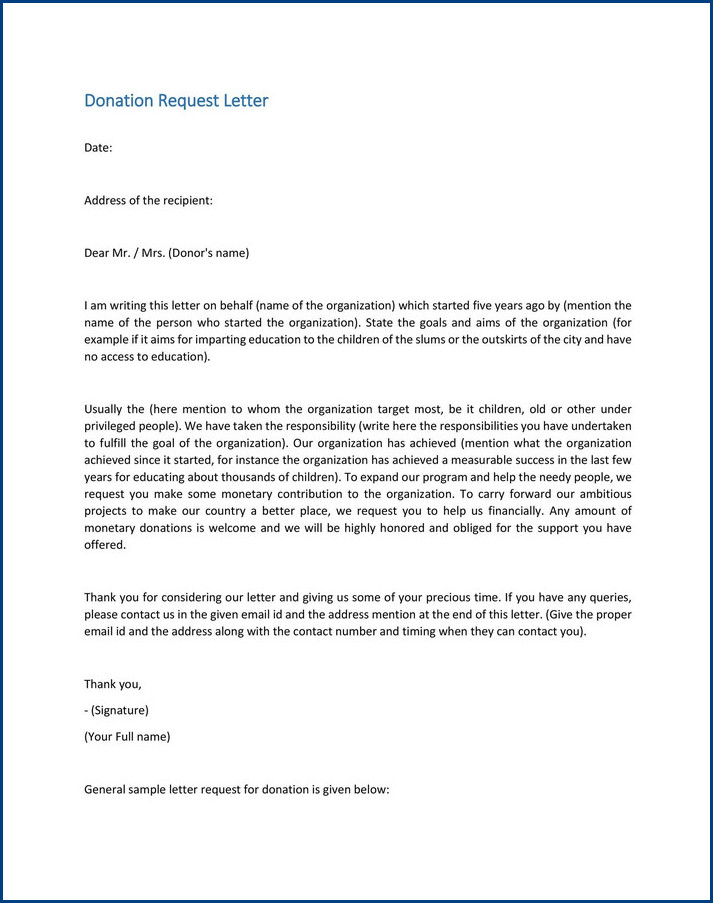 donation request letter template sample donation request letter template sample