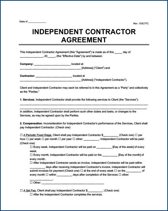 example of contractor payment agreement template example of contractor payment agreement template