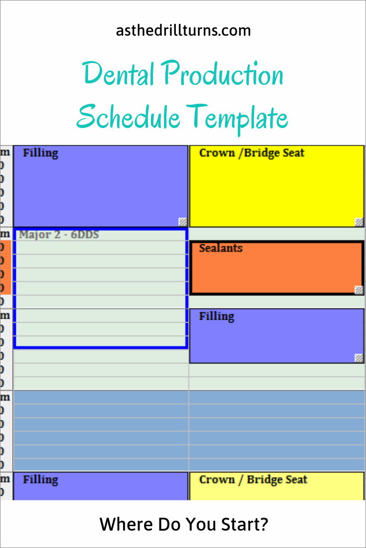 example of dental schedule template