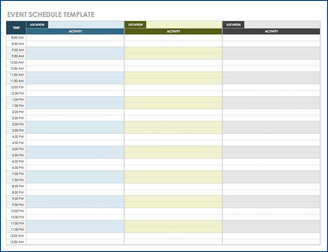 example of event planning to do list template