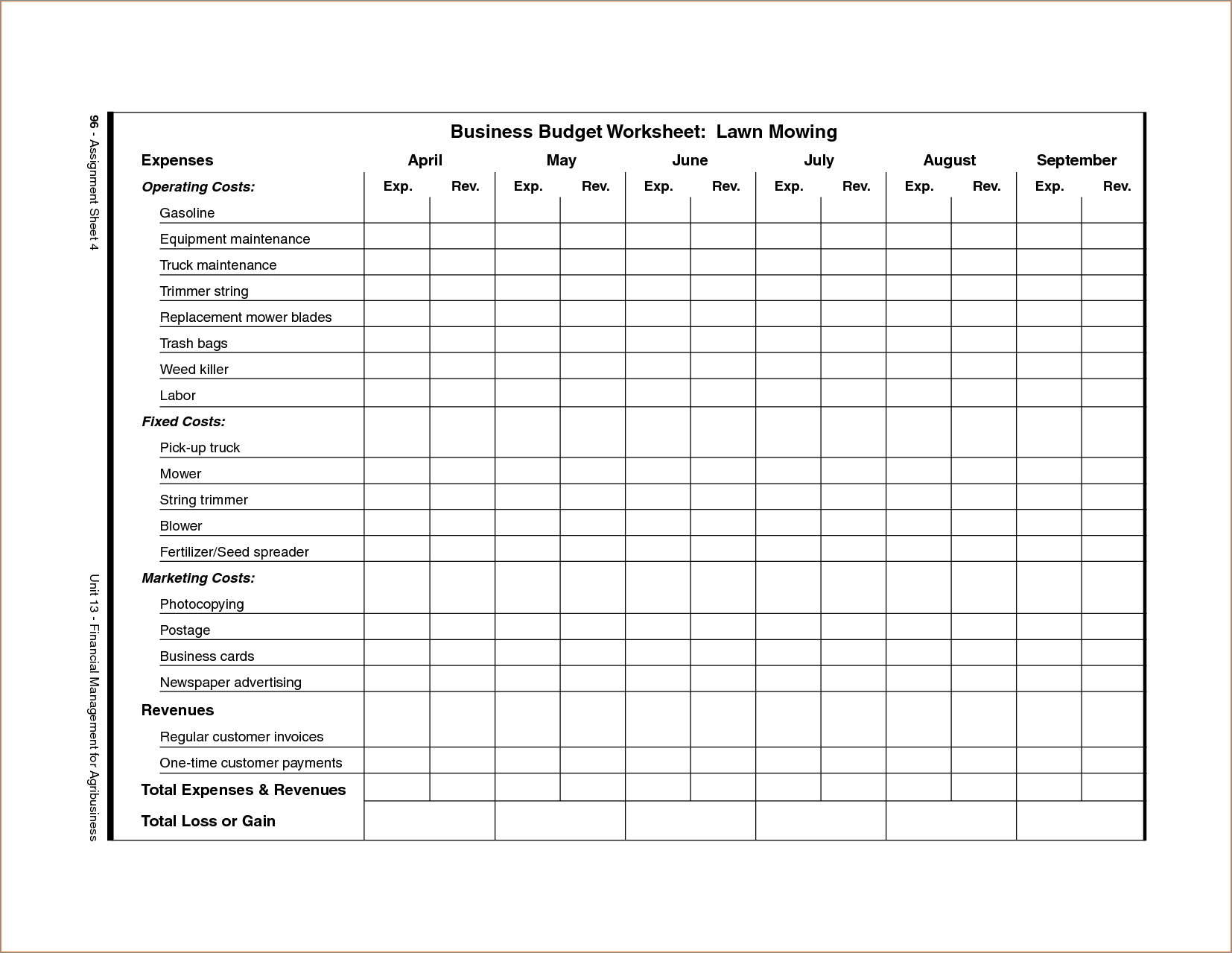 example of lawn care schedule template