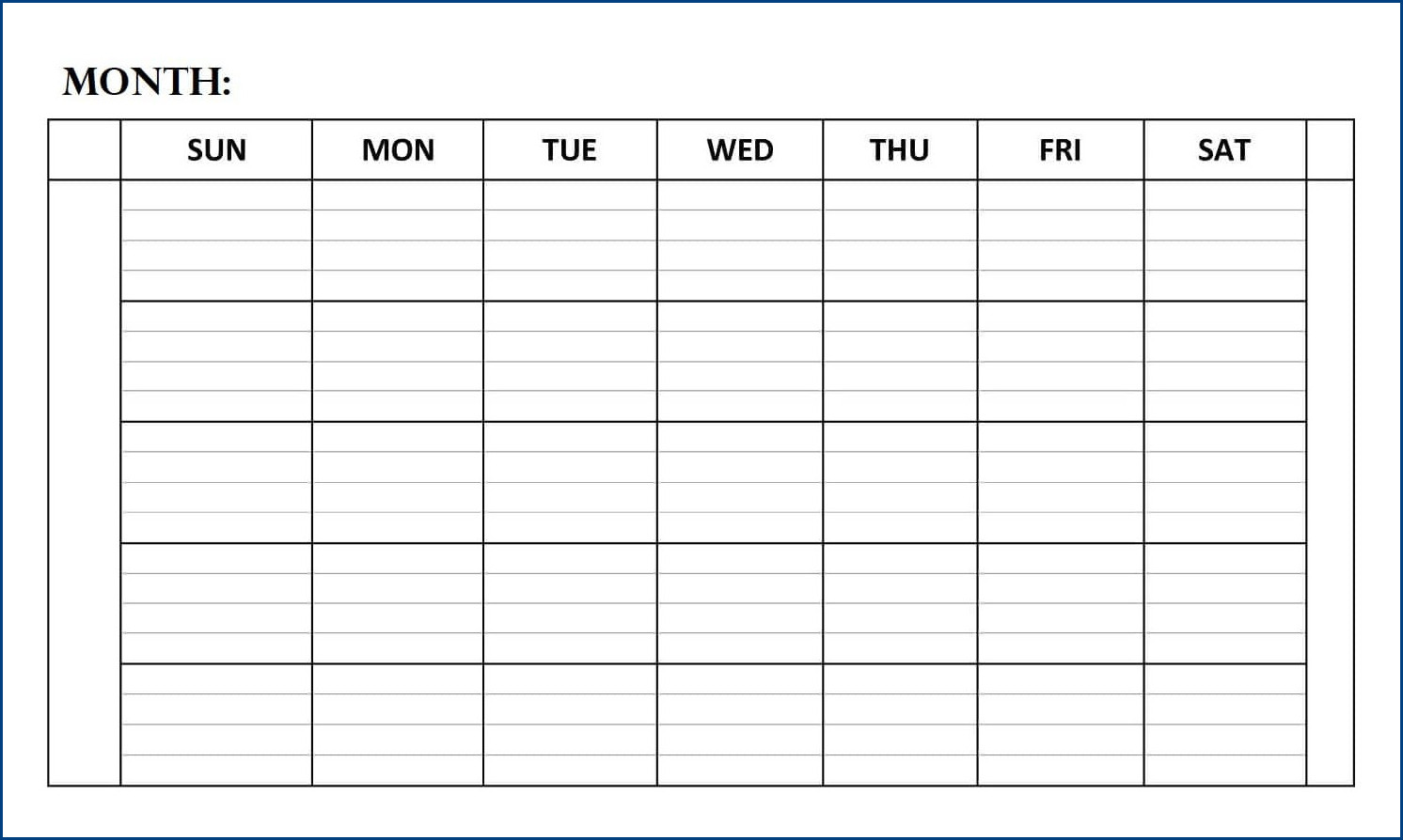 example of monthly calendar template example of monthly calendar template