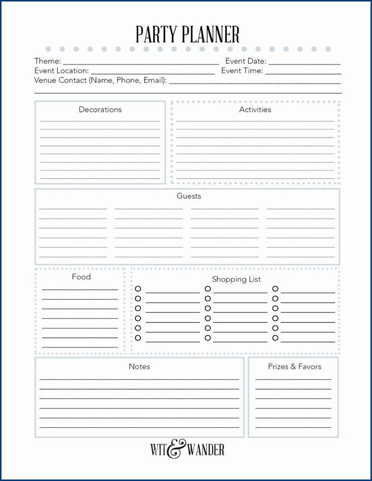 example of party planning to do list template example of party planning to do list template