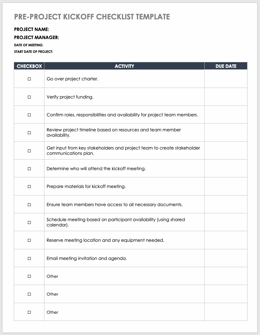 example of project kickoff meeting agenda template