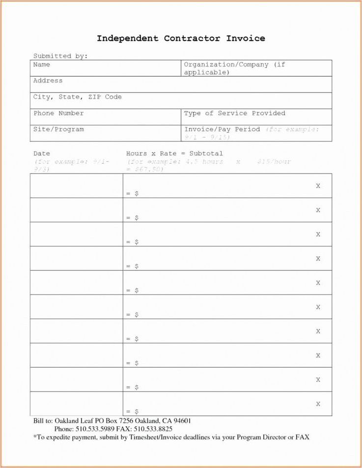 example of self employed timesheet invoice template