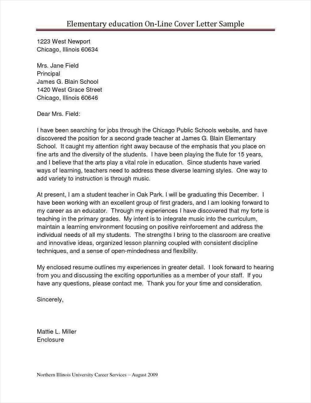 example of teacher cover letter template with experience