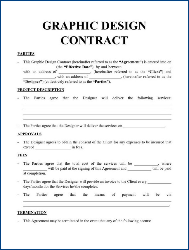 freelance graphic design contract template example
