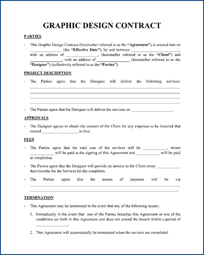 freelance graphic design contract template sample