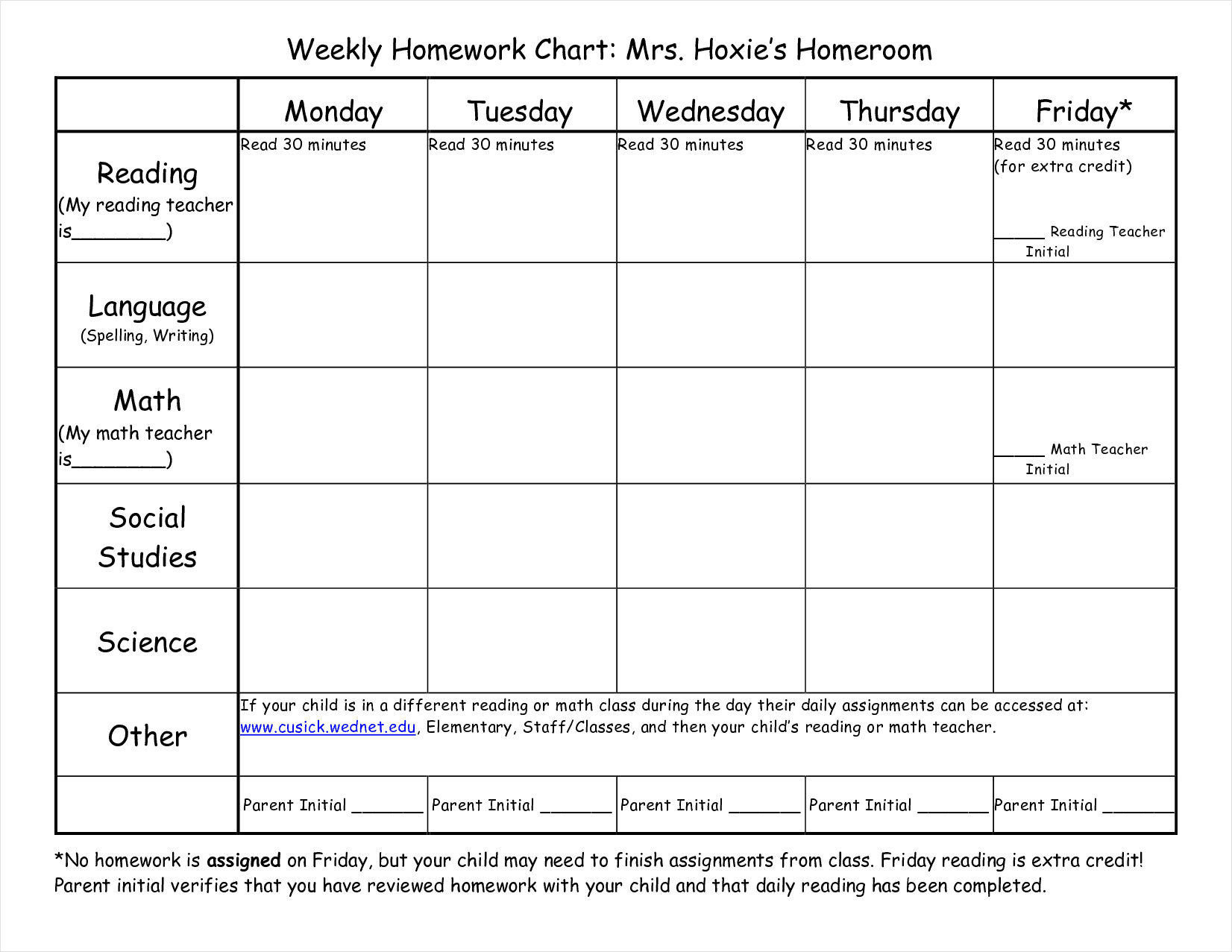 homework planner template for students example homework planner template for students example