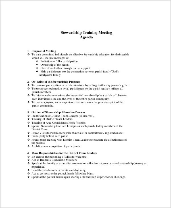 marketing meeting agenda template sample