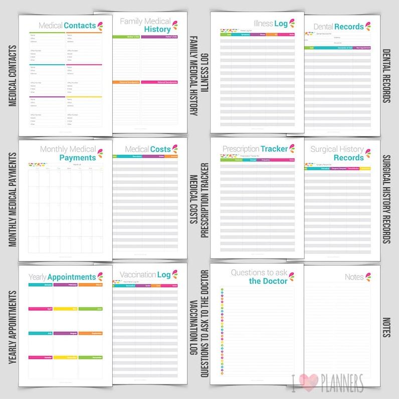 medical student planner template