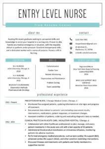 Printable New Grad Nursing Resume Template