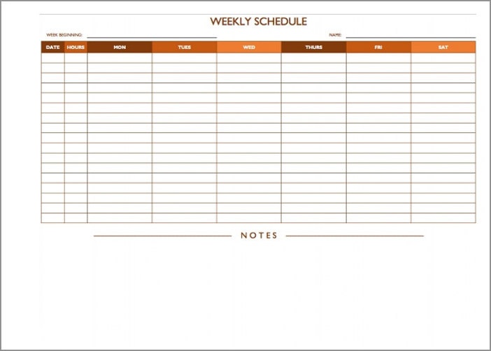 on-call schedule template example
