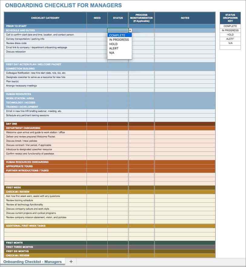 onboarding checklist template sample onboarding checklist template sample