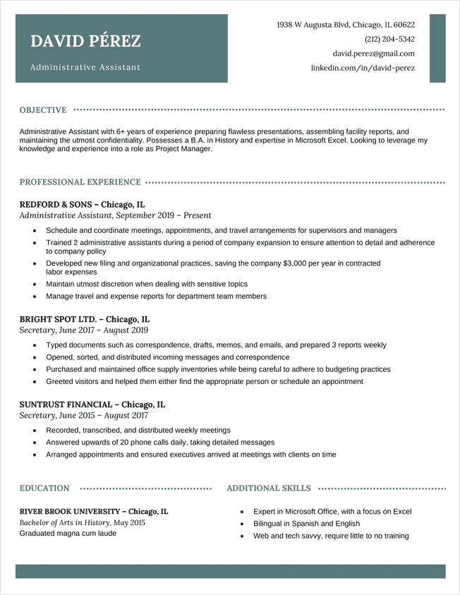 professional it resume template