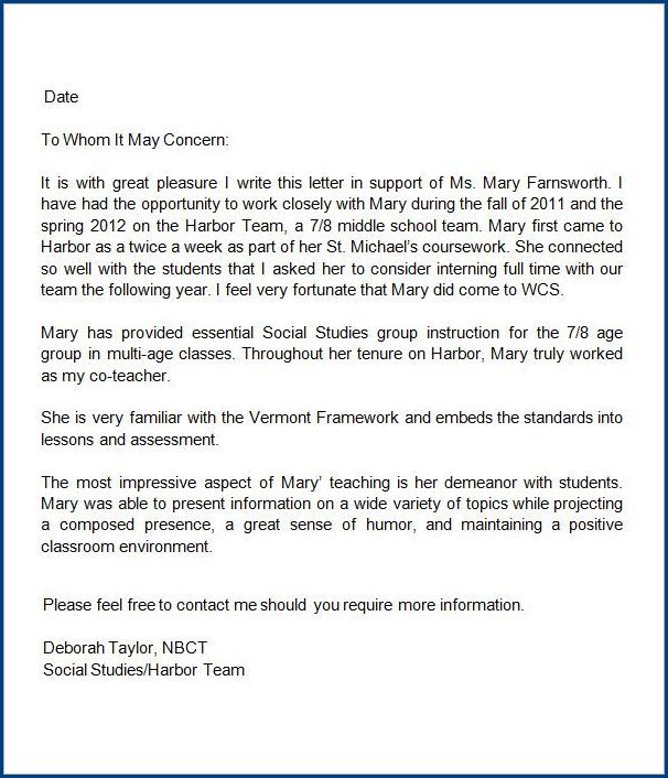 recommendation letter template for teacher example recommendation letter template for teacher example