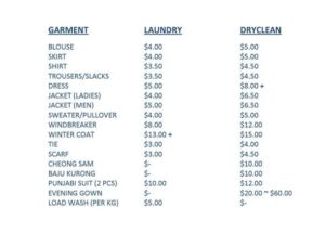 residential cleaning price list template
