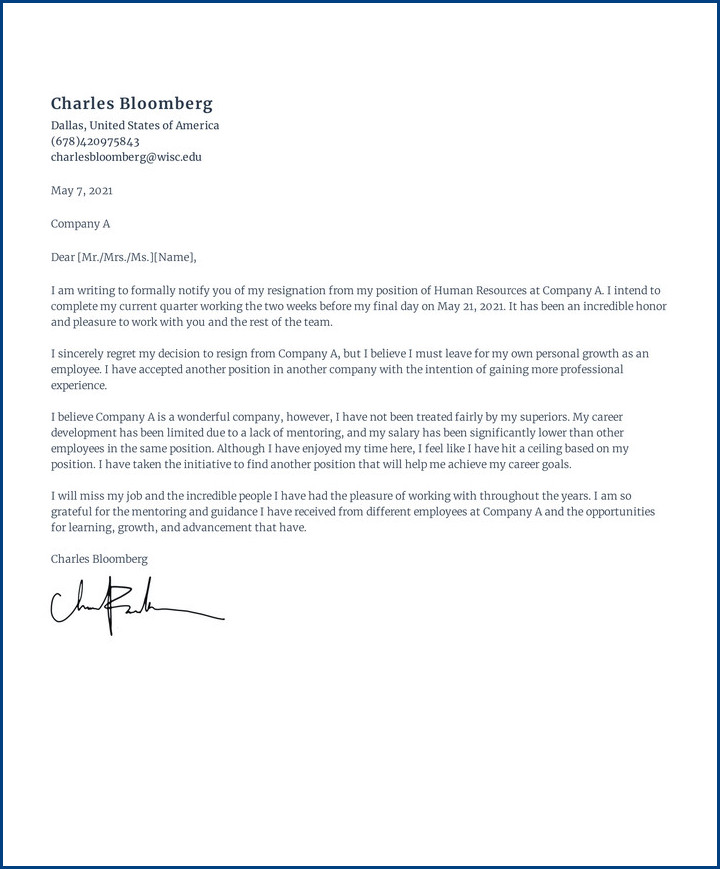 resignation letter template for hostile work environment example resignation letter template for hostile work environment example