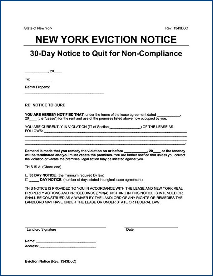 roommate eviction notice template example