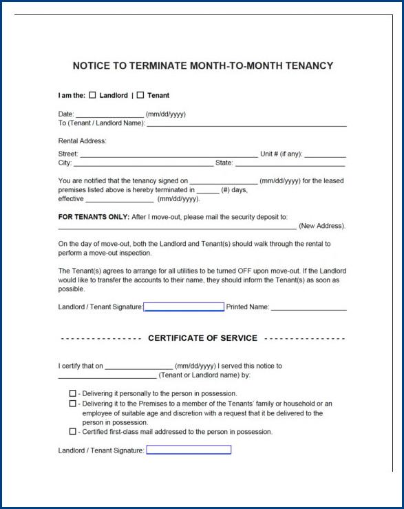 roommate eviction notice template sample