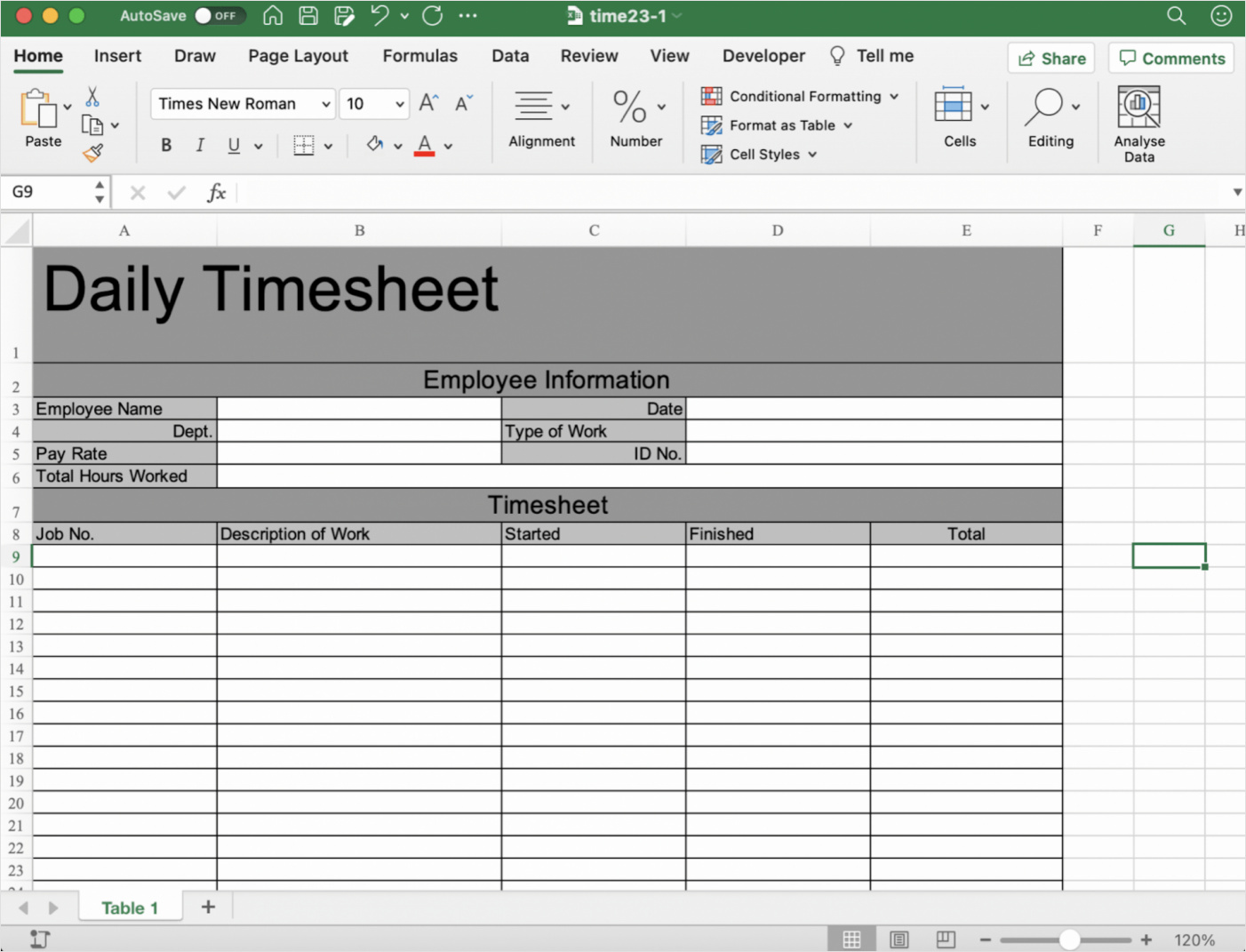 sample of daily timesheet template excel with tasks